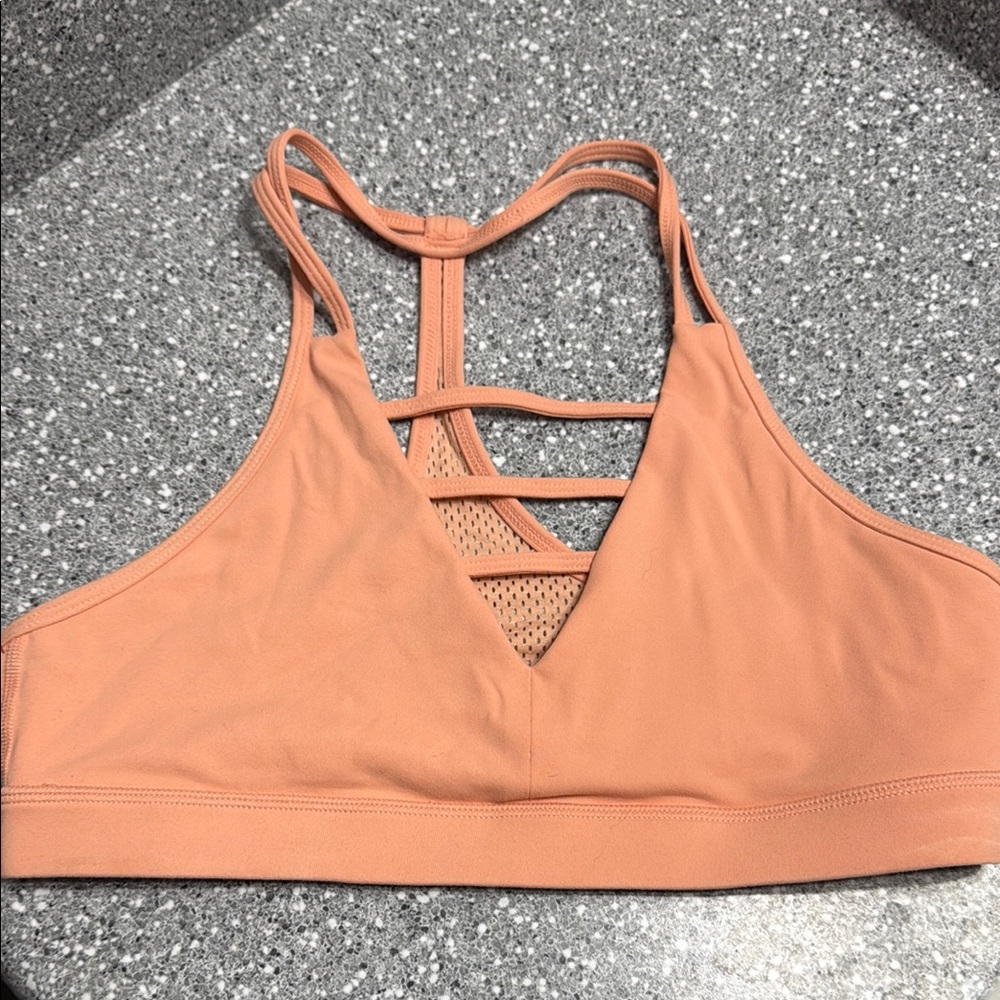 ZYIA Orange Strappy Sports Bra